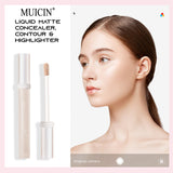 MUICIN - Liquid Matte Concealer, Contour, & Highlighter - 3g