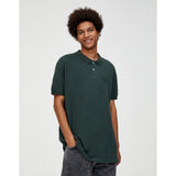 Montivo- Pull & Bear Green Basic colored polo shirt