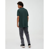 Montivo- Pull & Bear Green Basic colored polo shirt