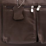 JILD - The Ultimate Leather Breifcase Bag - Dark Brown