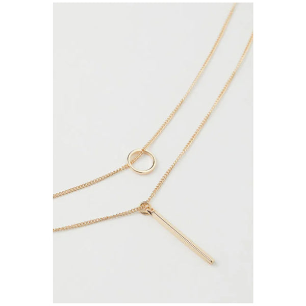 H&M- Two-strand necklace Gold-coloured