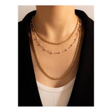 Shein- Faux Pearl Decor Layered Necklace