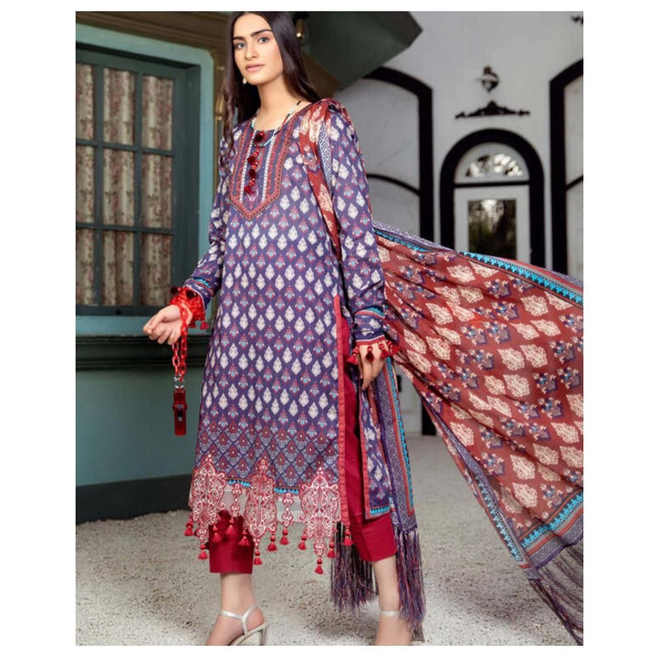 Rosalie – 3 Piece Embroidered Unstitched Lawn