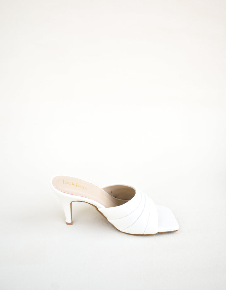 Jack Jees- Striped Heels White