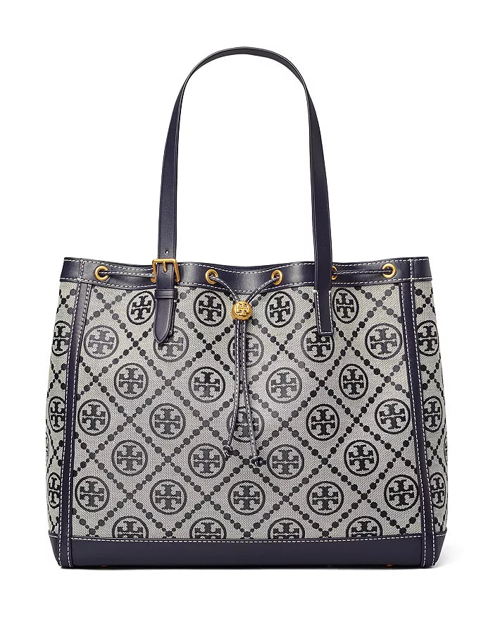 Tory Burch T monogram Large Jacquard Tote bag Tory Navy