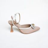 Jack Jees- Flashy Bow Mules Beige
