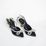 Jack Jees- Flashy Bow Mules Black