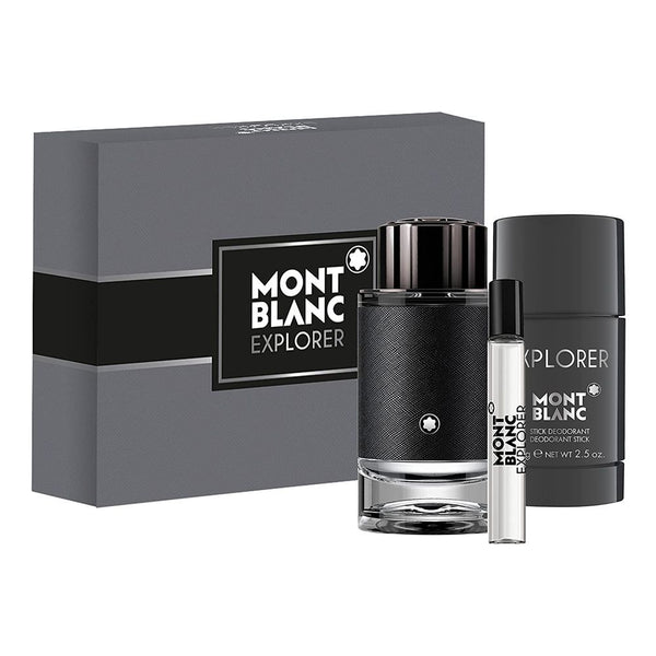 Mont Blanc Explorer Edp 100Ml+7.5Ml Mini+ 75G Deostick (Hard Box) Set