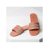 VYBE- Two Shine Strap Slide-Pink