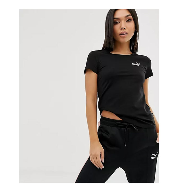 Asos- Puma Essentials small logo t-shirt in black