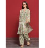 Nishat Linen- PPE19-05 Green Printed Stitched Shirt & Printed Shalwar - 2PC