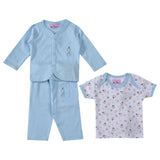 Smart Baby- Girl Top, Vest & Pyjama Set - Blue