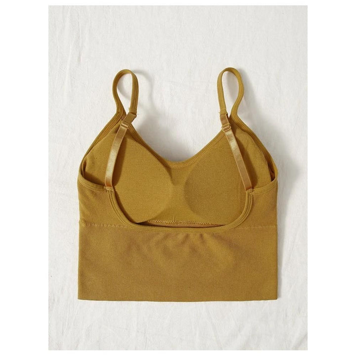 Shein- Solid Longline Bralette