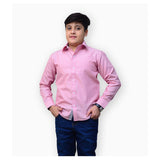 Kids Polo- Buttoned Up Shirt - Pink
