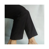 Zardi- Plain Trouser Pant - Cotton - Black - ZT116