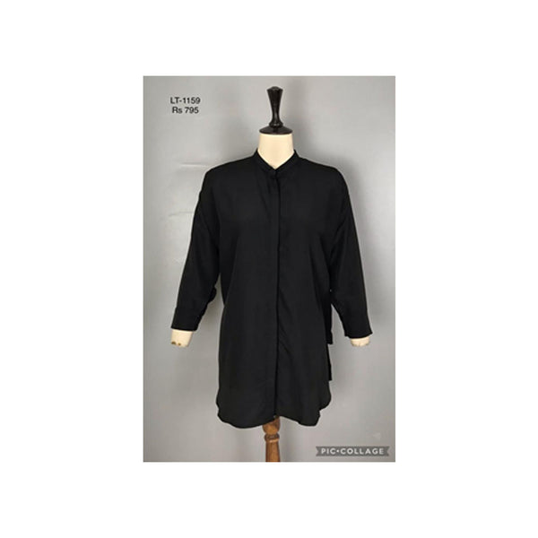 VYBE - Casual Silk Shirt - Black