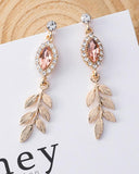 Dama Rusa- Rose Gold Crystal Stone Earrings for Women
