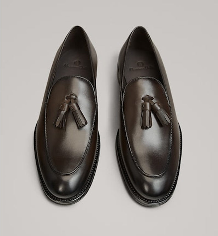 Massimo Dutti- Brown Tassel Loafers