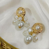 Jewels By Noor- Sunburst Pearl earrings