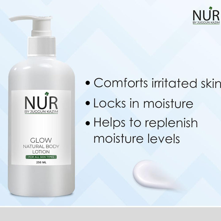 Nur By Juggan Kazim- Glow Natural Body Lotion, 250ml