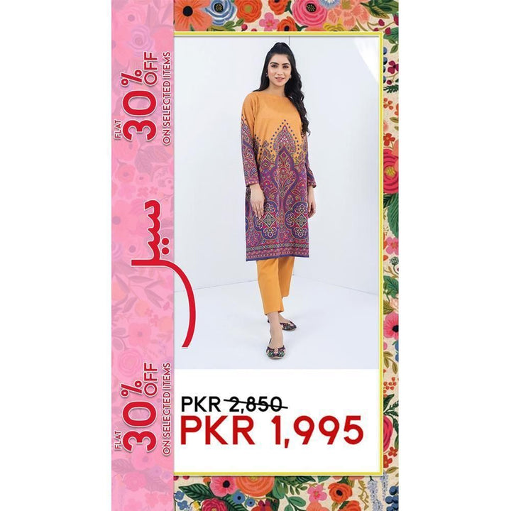 Keshia- Stitched Printed Kurta-LW-KS12