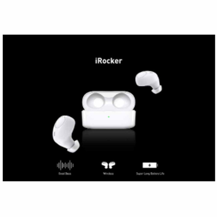 Infinix- iRocker TWS Bluetooth in-Ear Headphone XE15-White, TWS Bluetooth Headset