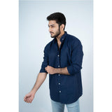 Casual Solid Shirts- Navy blue