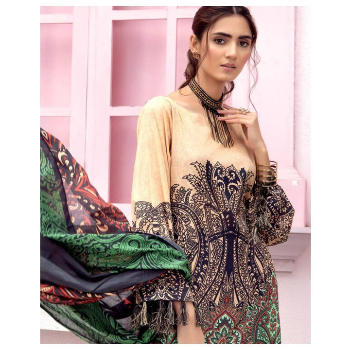 Sage – 3 Piece Embroidered Unstitched Lawn