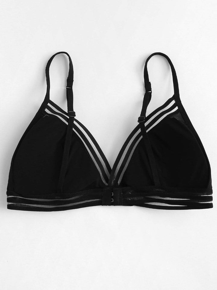 Shein- Net Panel Bralette