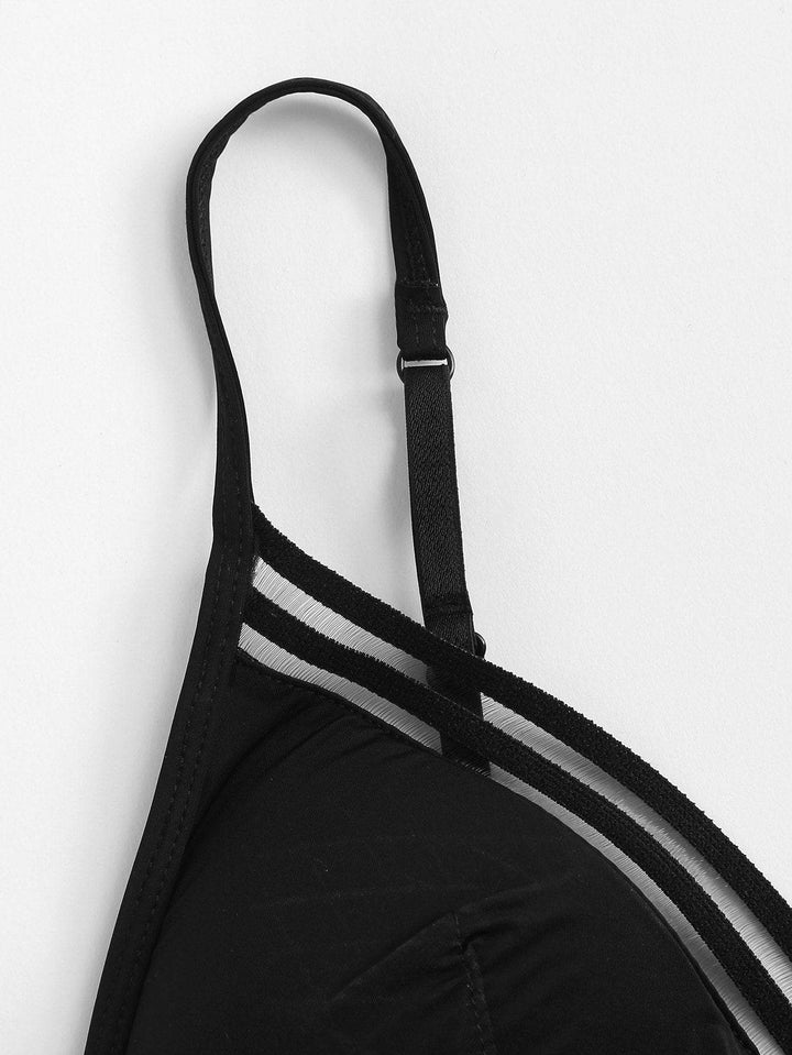 Shein- Net Panel Bralette