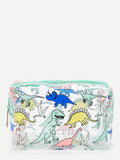 Shein- Dinosaur Print Makeup Bag