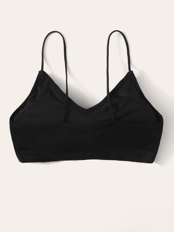 Shein- Ribbed Knit Bralette