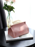 Shein- Plain Leather Tissue Box 1pc
