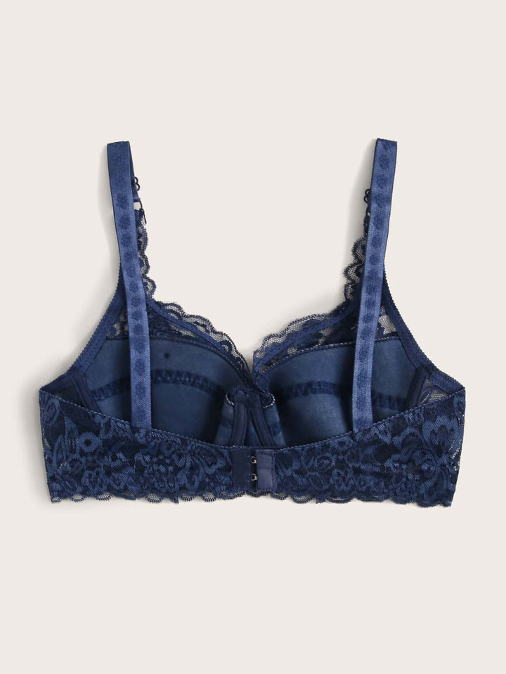 Shein- Floral Lace Underwire Bra