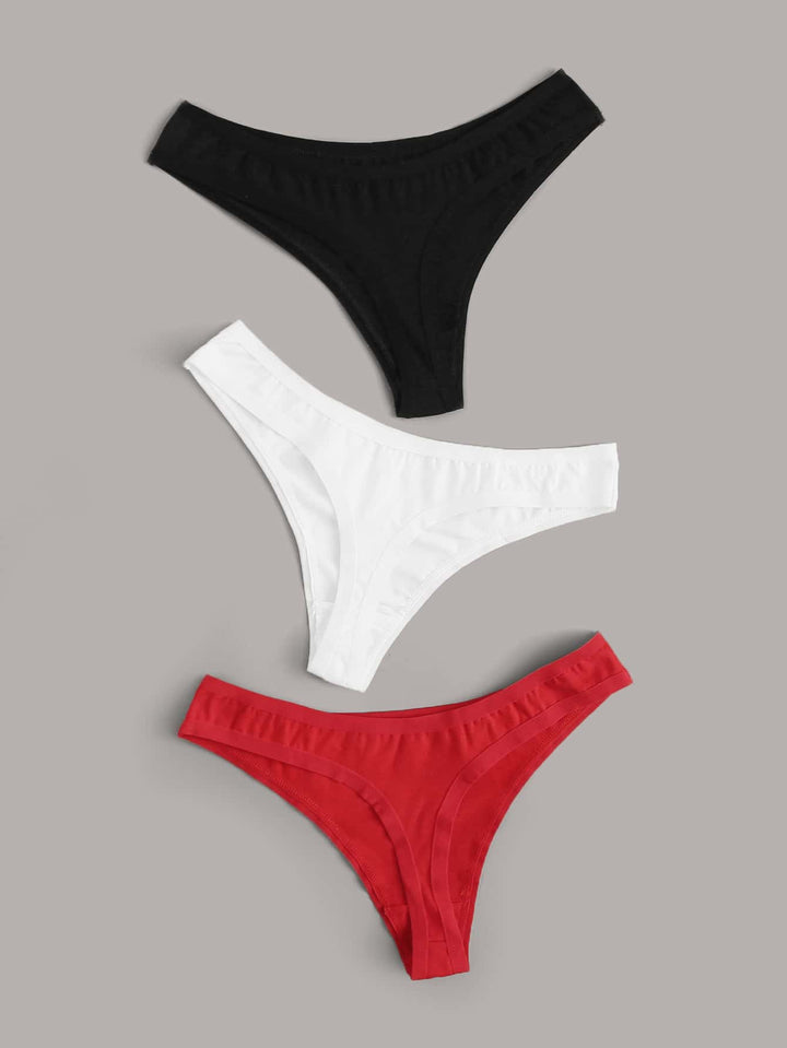 Shein- 3pack Solid Panty Set