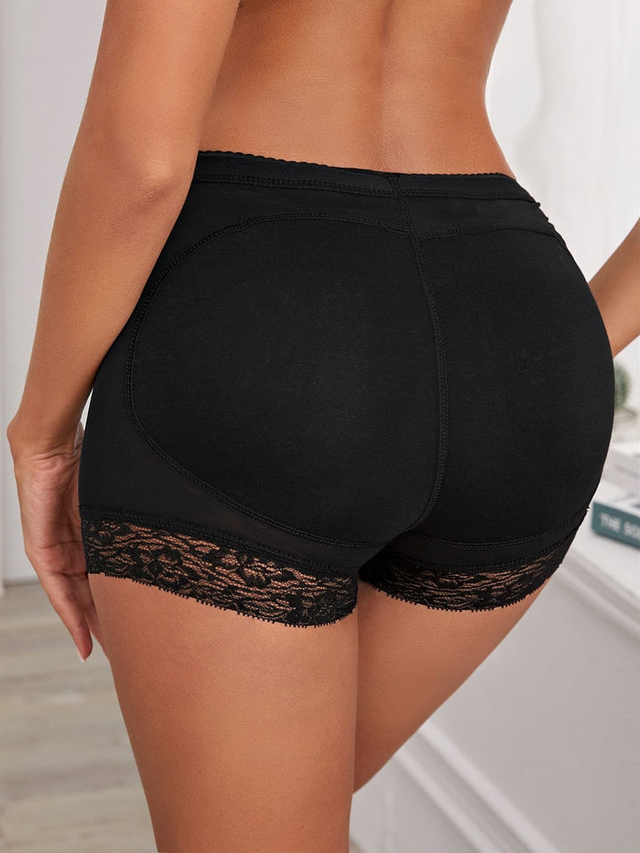 Shein- Lace Trim Padded Shapewear Panty