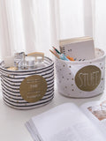 Shein- 1pc Slogan Graphic Storage Basket