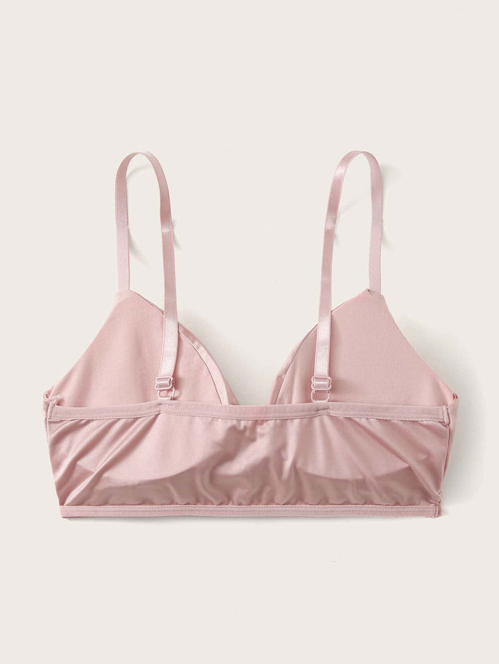 Shein- Twist Satin Bralette