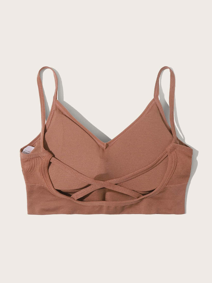 Shein- Ribbed Solid Bra