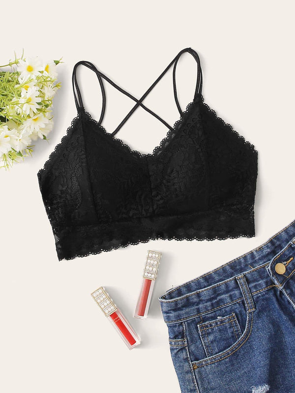 Shein- Floral Lace Bralette