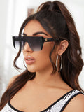 Shein- Flat Top Gradient Lens Sunglasses