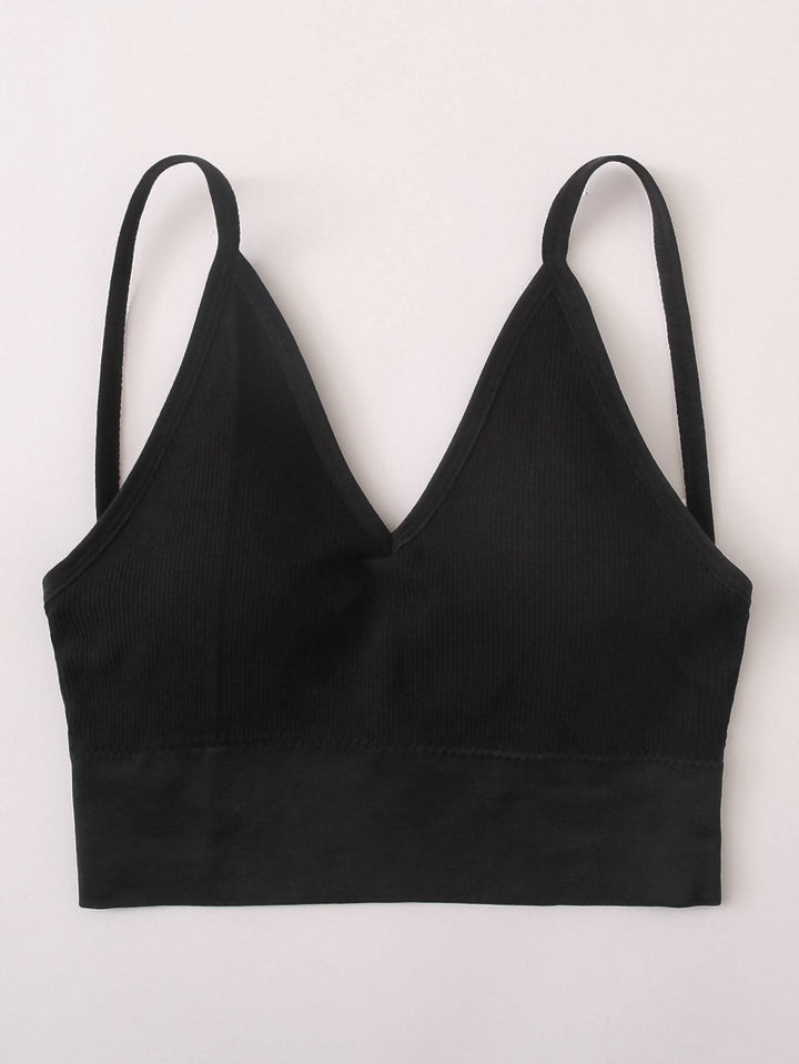 Solid Ribbed Bralette