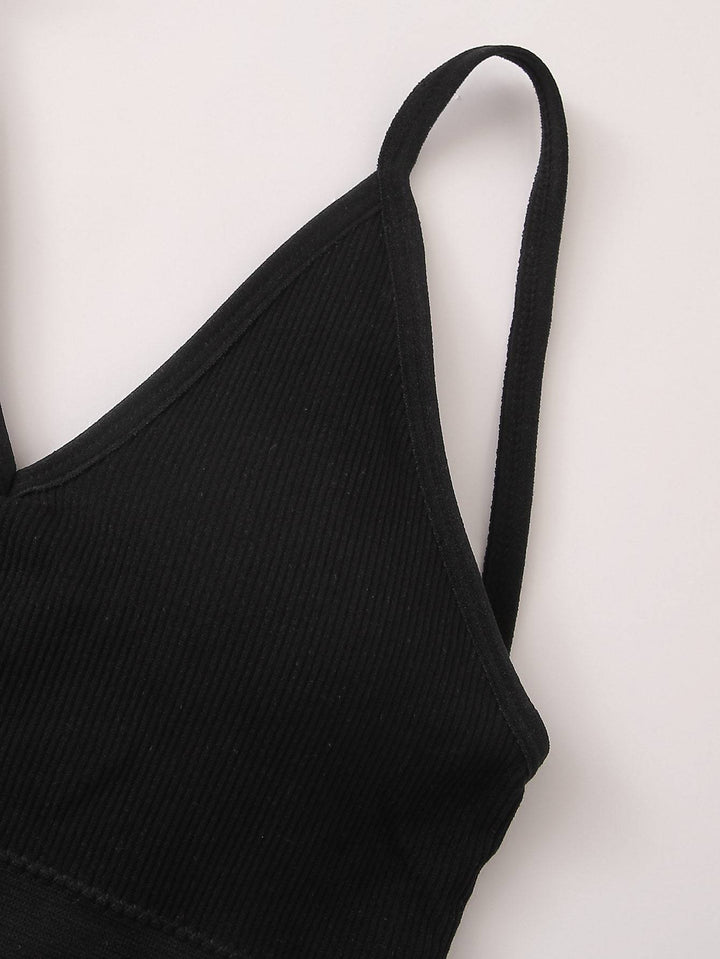 Solid Ribbed Bralette