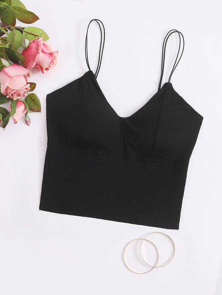 Shein- Ribbed Longline Bralette