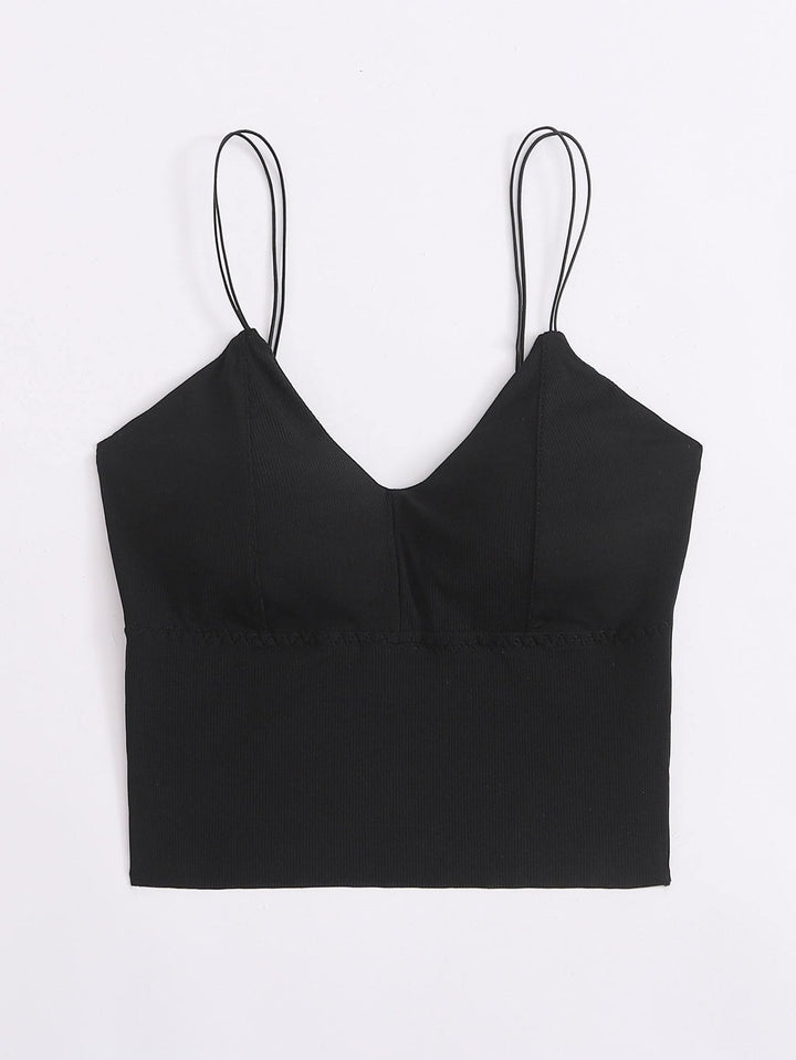 Shein- Ribbed Longline Bralette