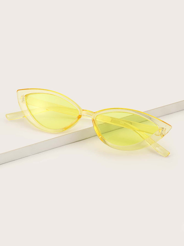 Shein- Clear Frame Cat Eye Sunglasses