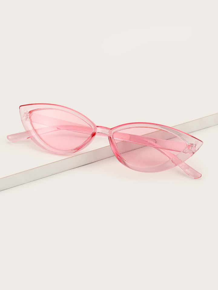Shein- Clear Frame Cat Eye Sunglasses
