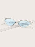 Shein- Clear Frame Cat Eye Sunglasses