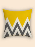 Shein- 1pc Geometric Print Cushion Cover Without Filler