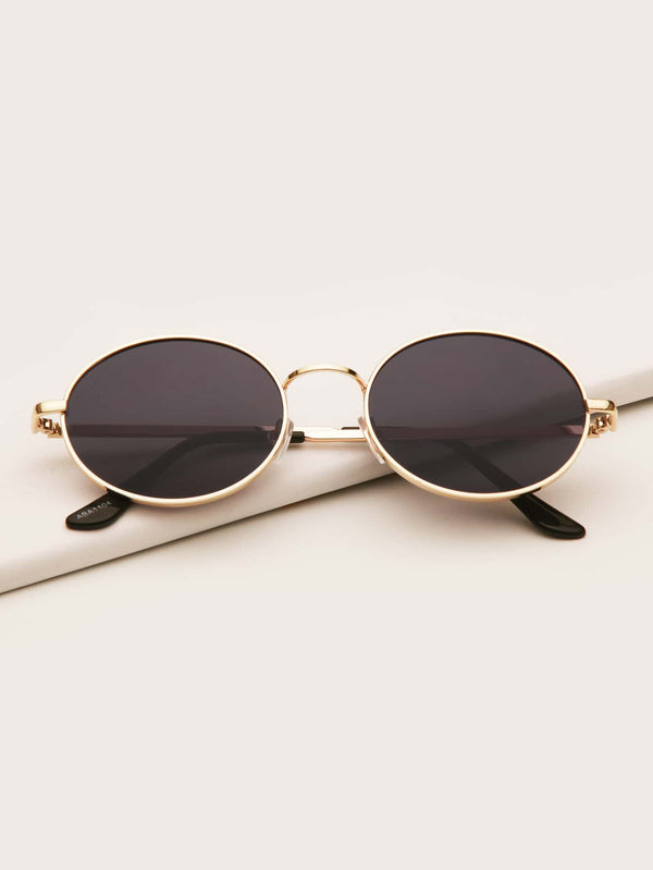 Shein- Metal Frame Sunglasses